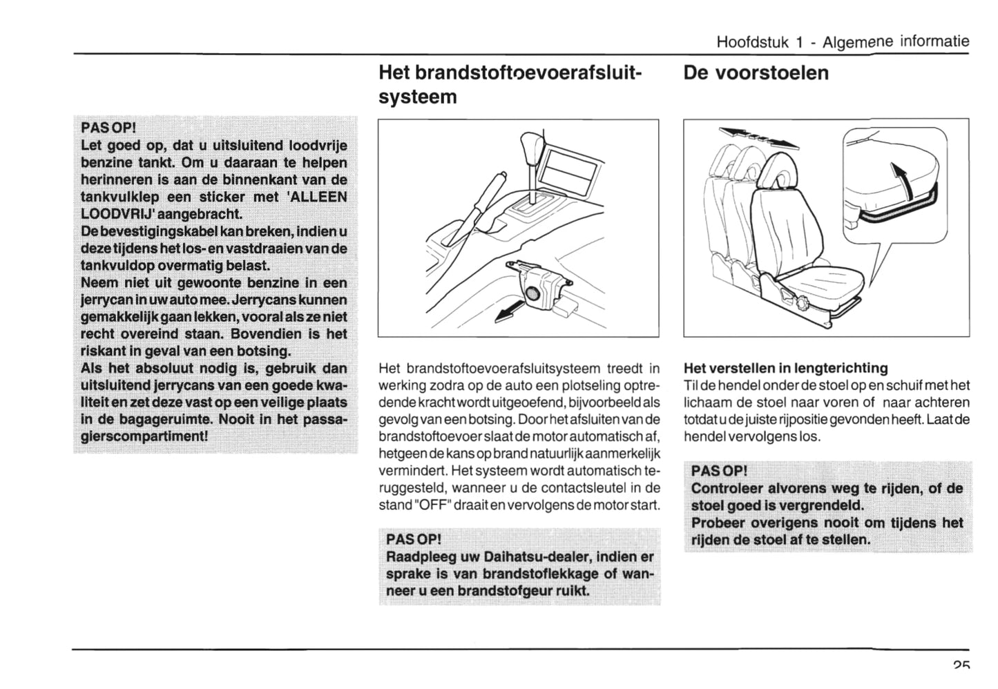 2001-2006 Daihatsu Young-RV Owner's Manual | Dutch