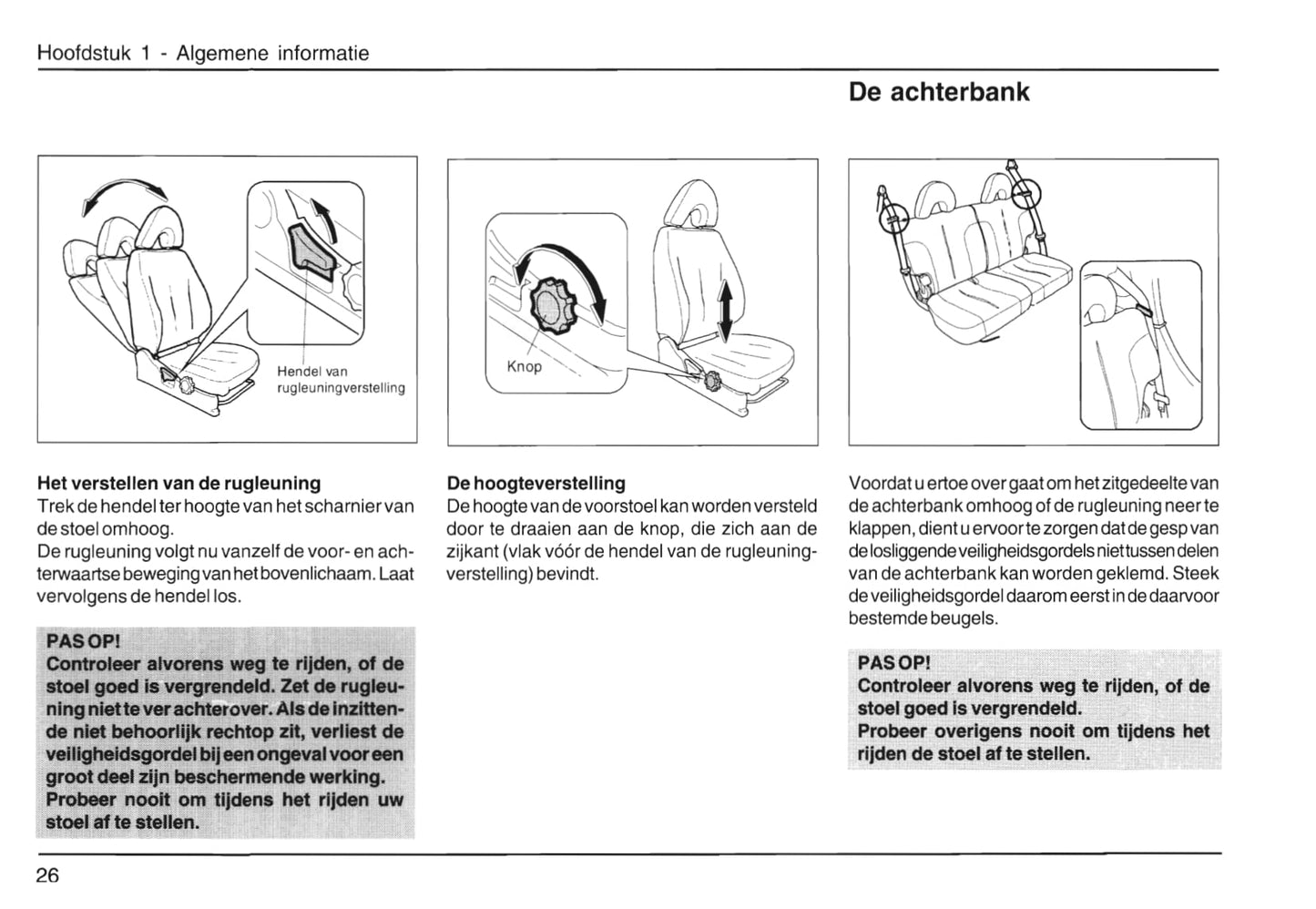 2001-2006 Daihatsu Young-RV Owner's Manual | Dutch