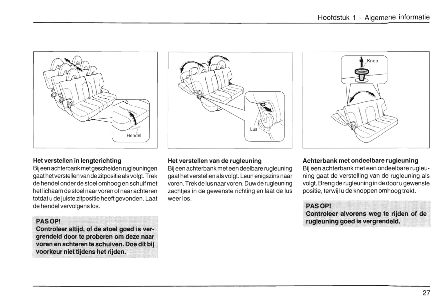 2001-2006 Daihatsu Young-RV Owner's Manual | Dutch
