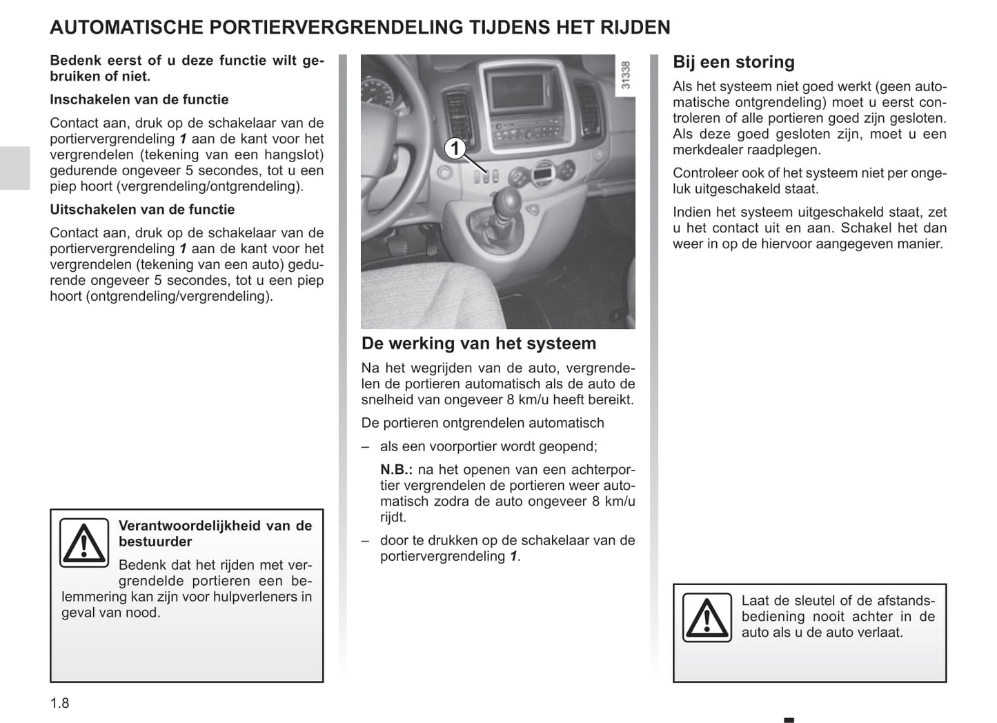 2006-2014 Renault Trafic Manuel du propriétaire | Néerlandais