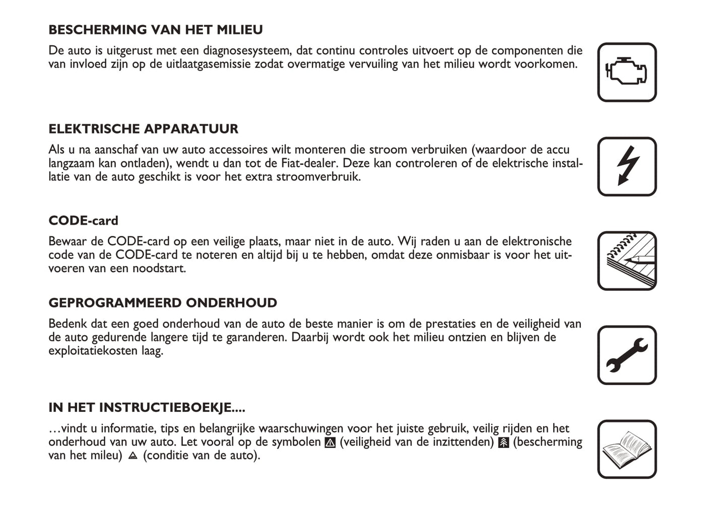 2004-2005 Fiat Multipla Owner's Manual | Dutch