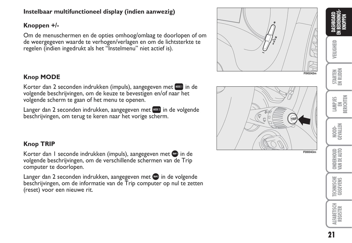 2003-2004 Fiat Punto Owner's Manual | Dutch
