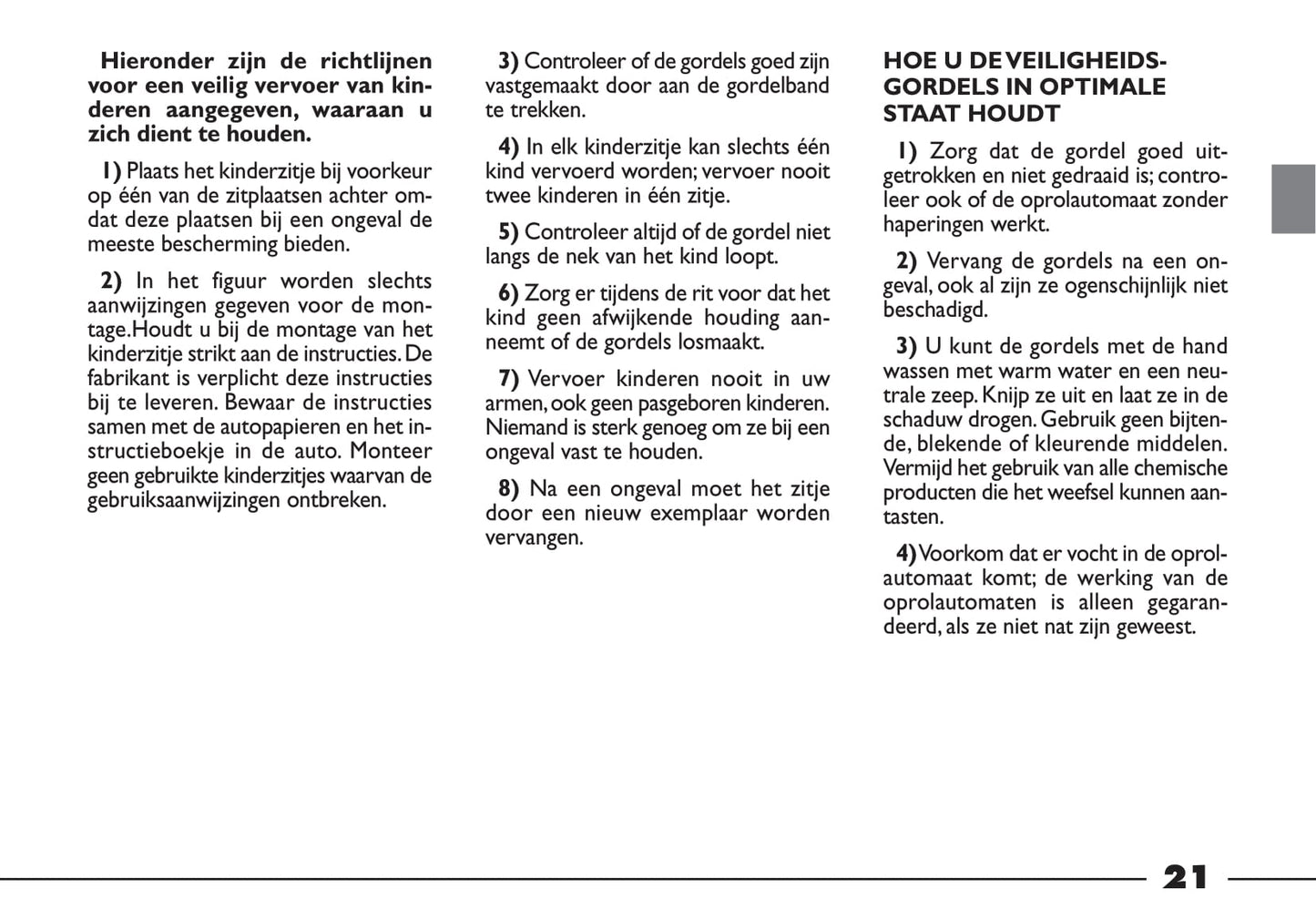 2000-2001 Fiat Ducato Owner's Manual | Dutch