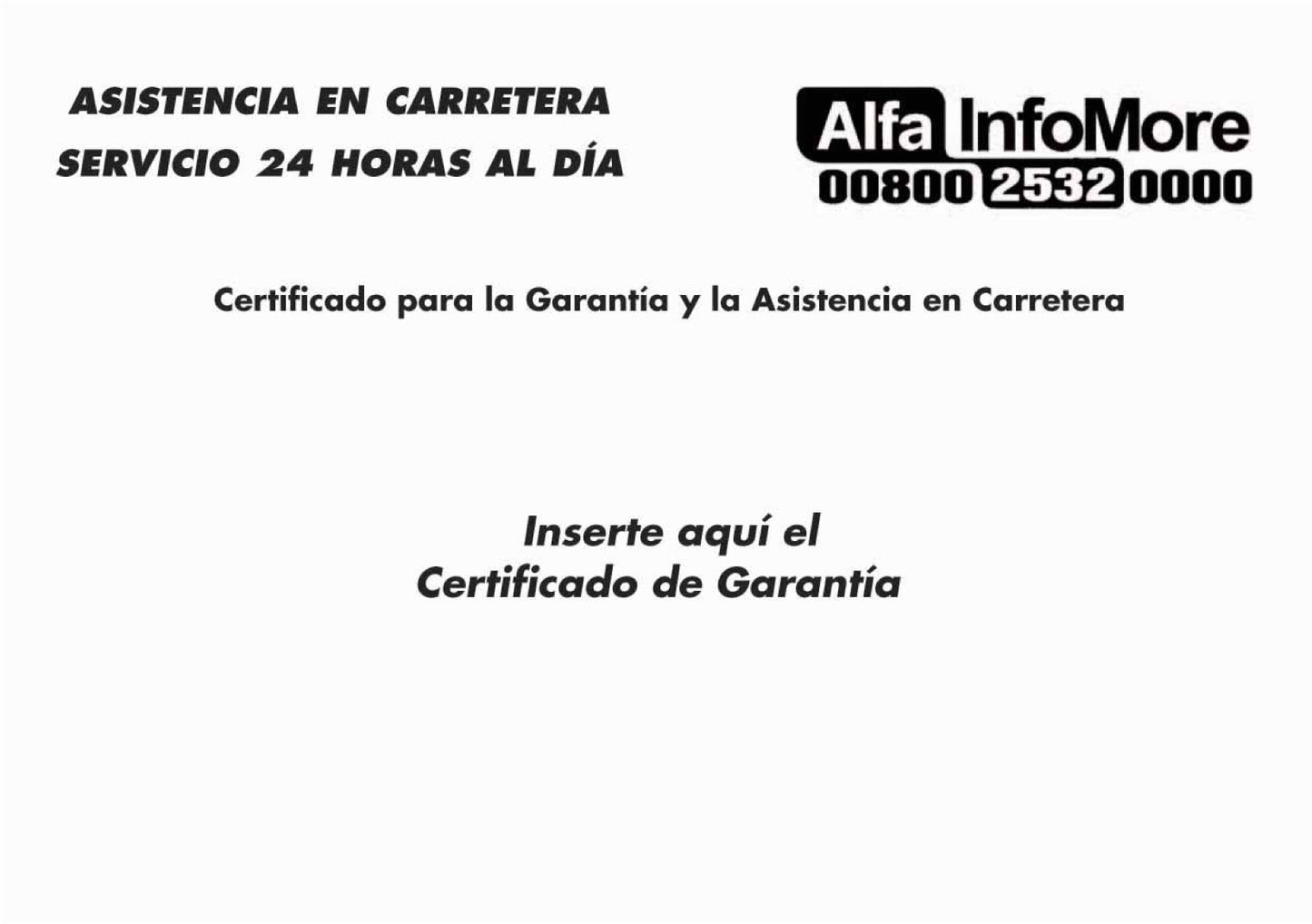 Alfa Romeo Libro De Garantía Y Servivios 2009 - 2011