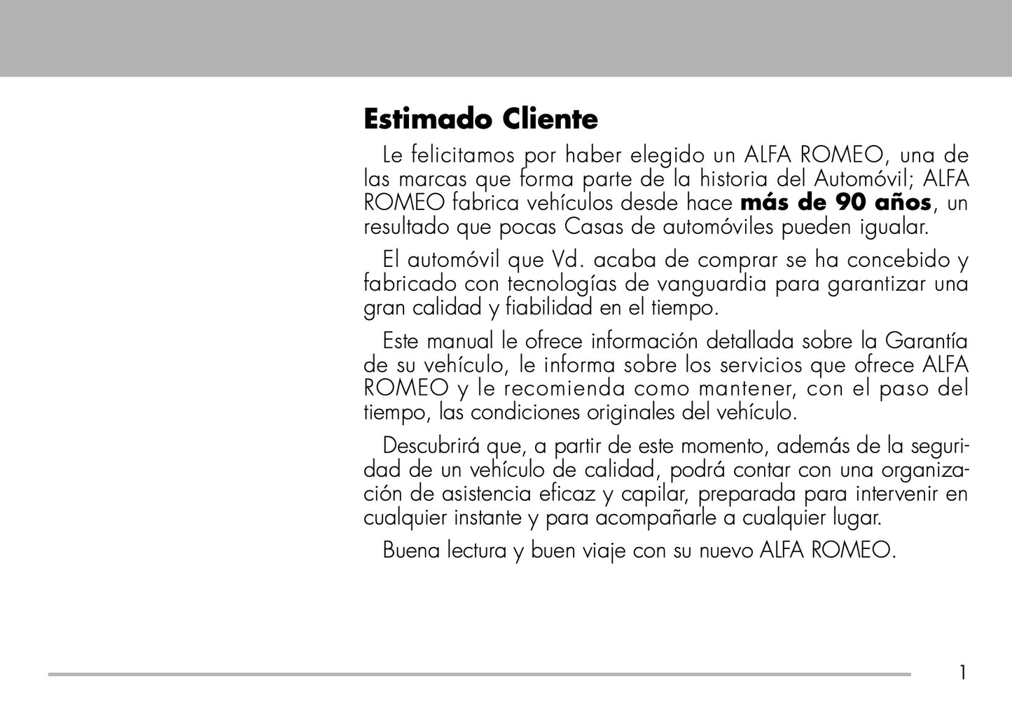 Alfa Romeo Libro De Garantía Y Servivios 2009 - 2011