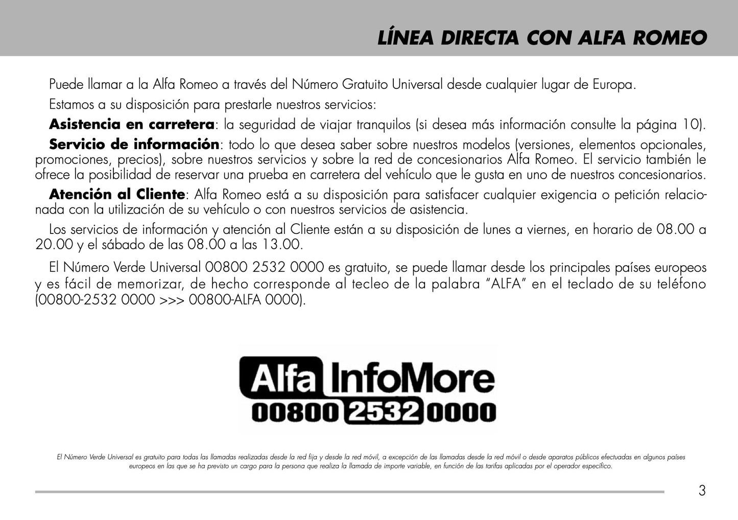 Alfa Romeo Libro De Garantía Y Servivios 2009 - 2011
