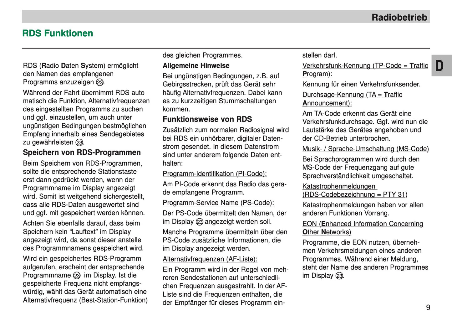 Skoda Autoradio Symphony CD Bedienungsanleitung 2005