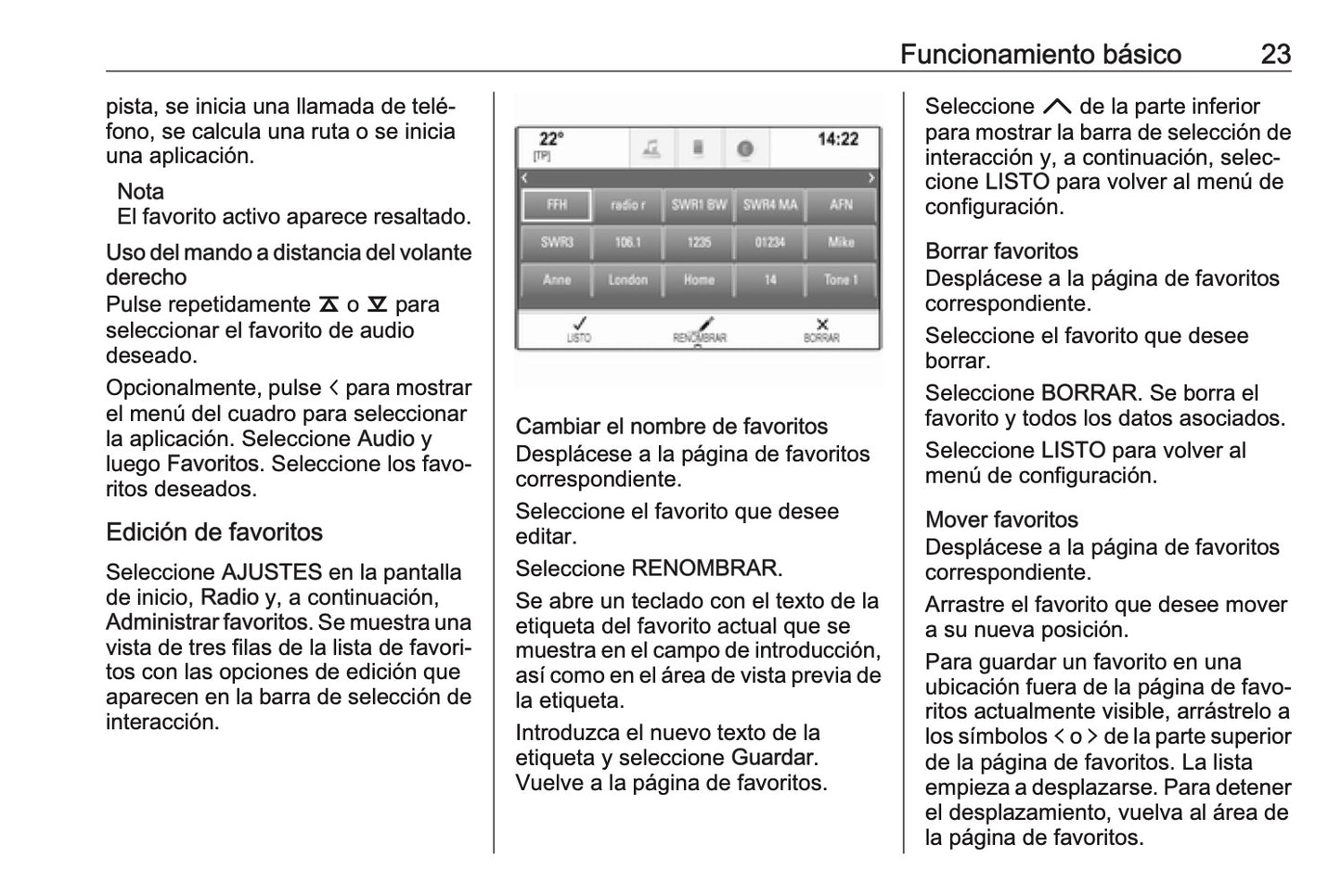 Opel Astra Manual de infoentretenimiento 2015 - 2019