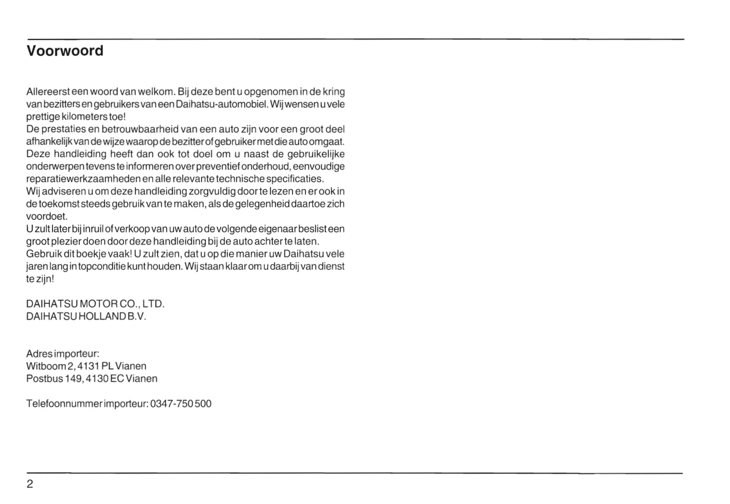 2007-2015 Daihatsu Materia Owner's Manual | Dutch