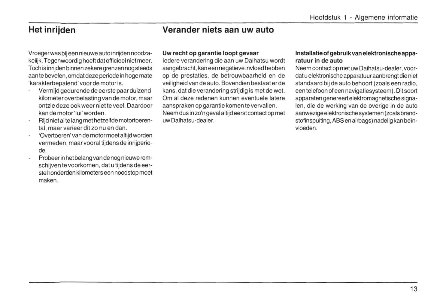 2007-2015 Daihatsu Materia Owner's Manual | Dutch