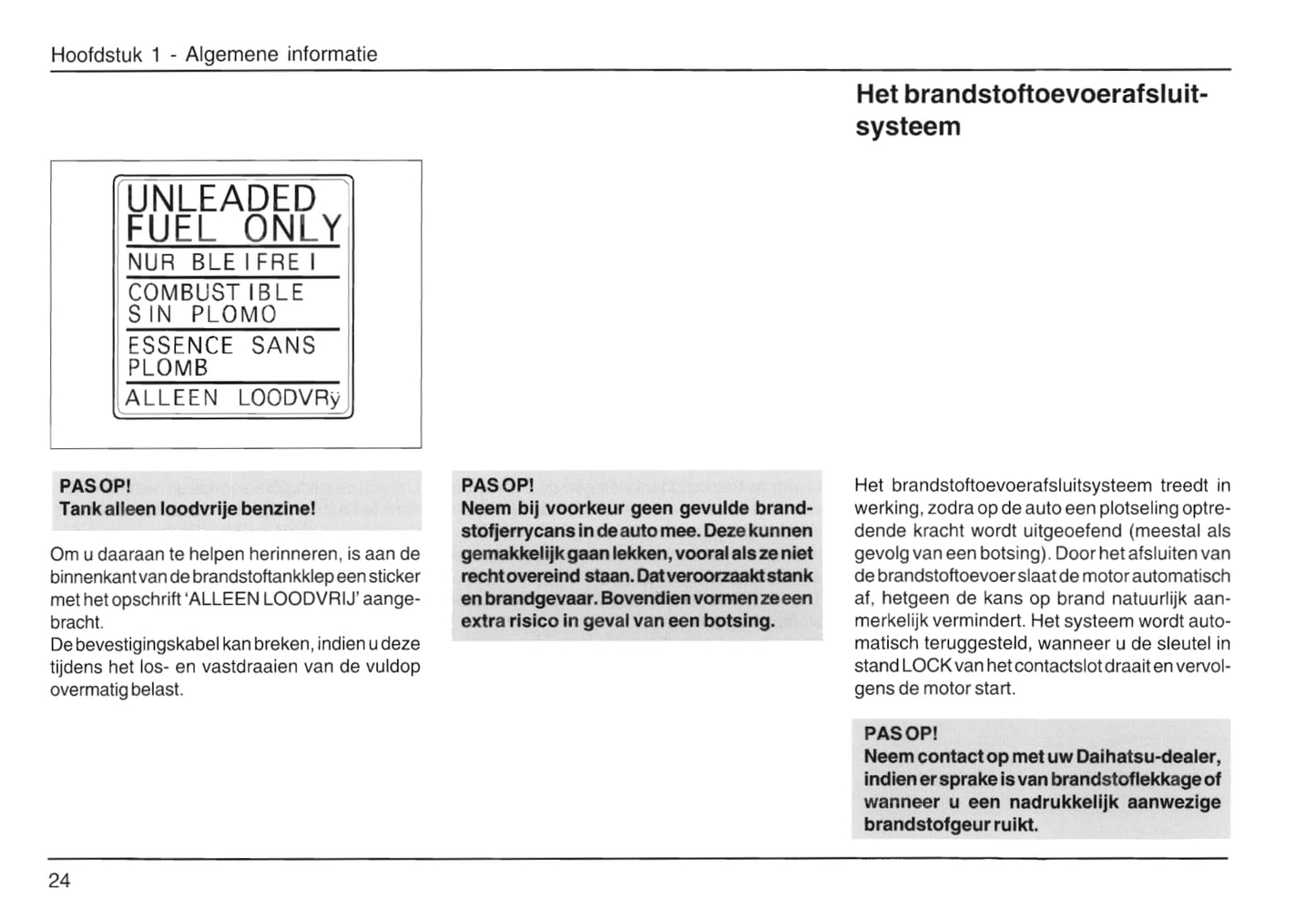 2007-2015 Daihatsu Materia Owner's Manual | Dutch