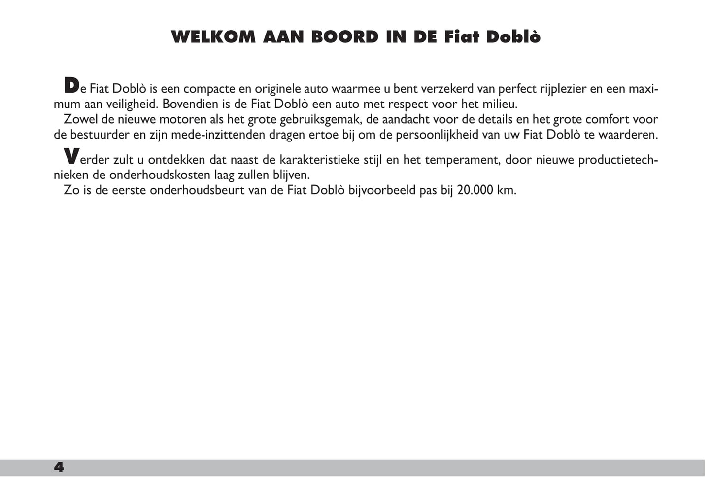 2005-2010 Fiat Doblò Manuel du propriétaire | Néerlandais