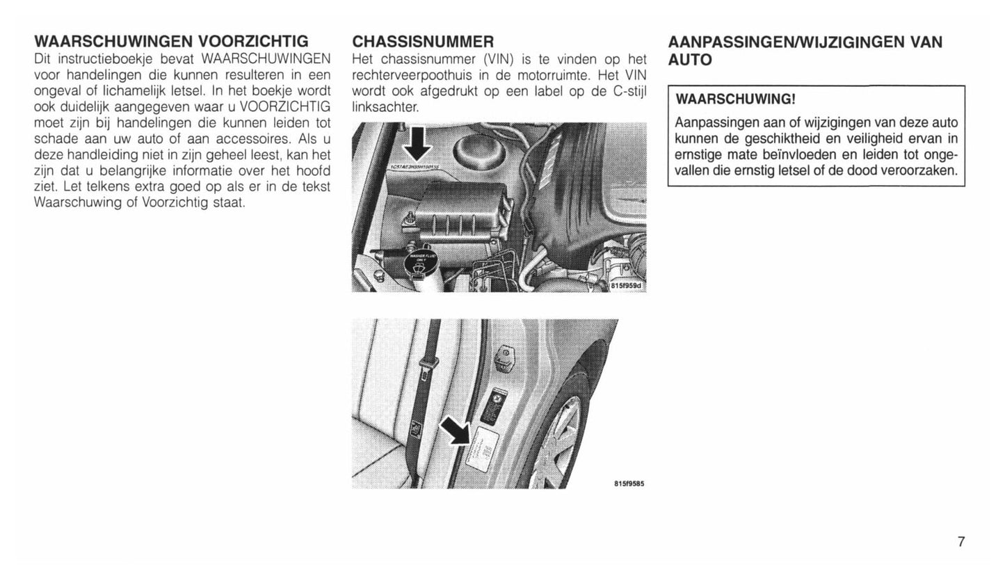 2004-2011 Chrysler 300C Manuel du propriétaire | Néerlandais