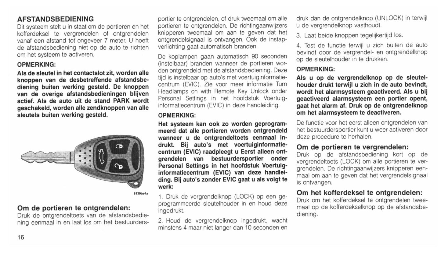 2004-2011 Chrysler 300C Manuel du propriétaire | Néerlandais