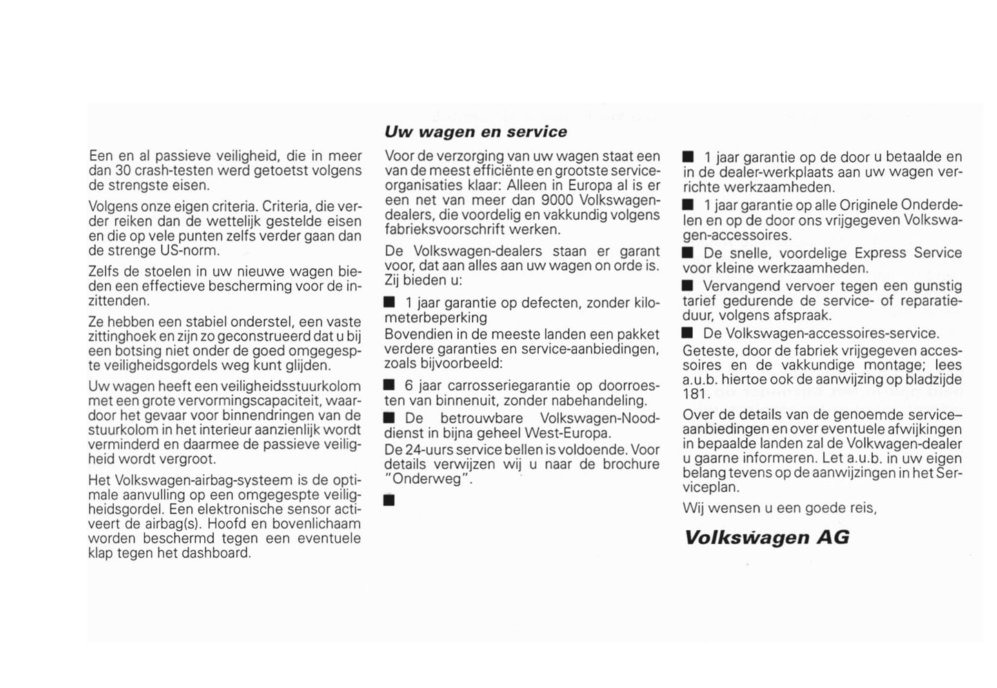 1990-2003 Volkswagen Caravelle/Multivan/Transporter Manuel du propriétaire | Néerlandais