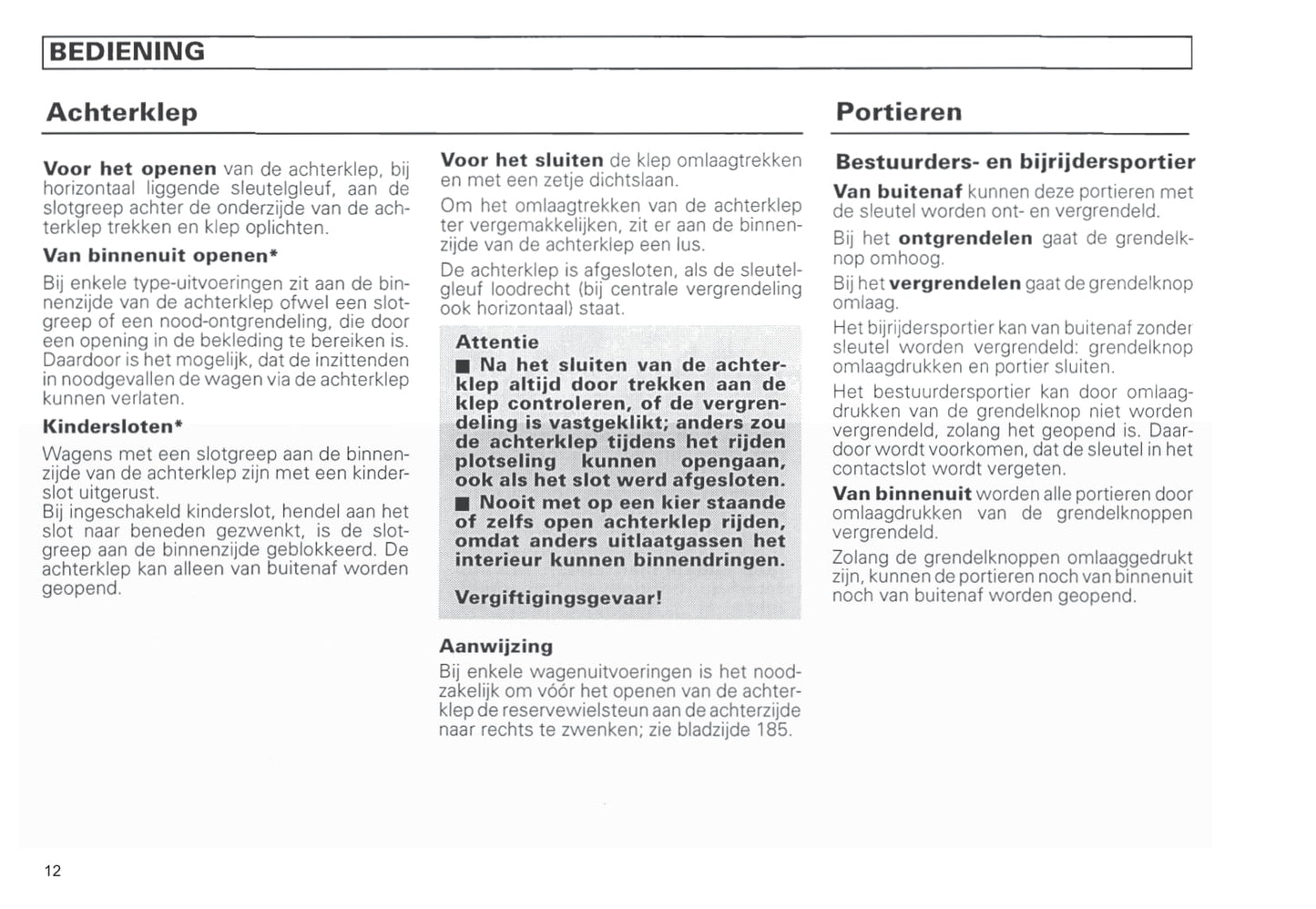 1990-2003 Volkswagen Caravelle/Multivan/Transporter Manuel du propriétaire | Néerlandais