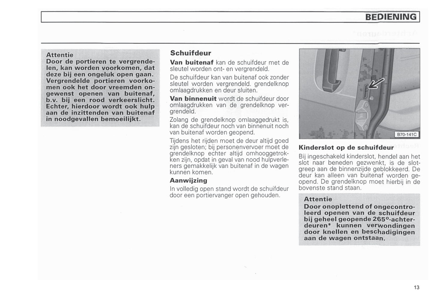 1990-2003 Volkswagen Caravelle/Multivan/Transporter Manuel du propriétaire | Néerlandais