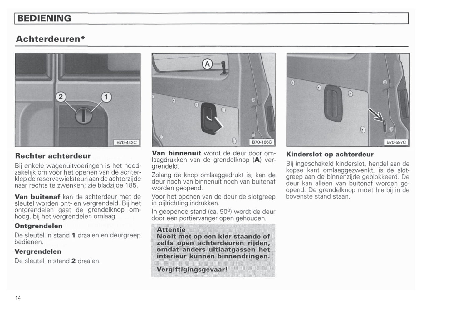 1990-2003 Volkswagen Caravelle/Multivan/Transporter Manuel du propriétaire | Néerlandais