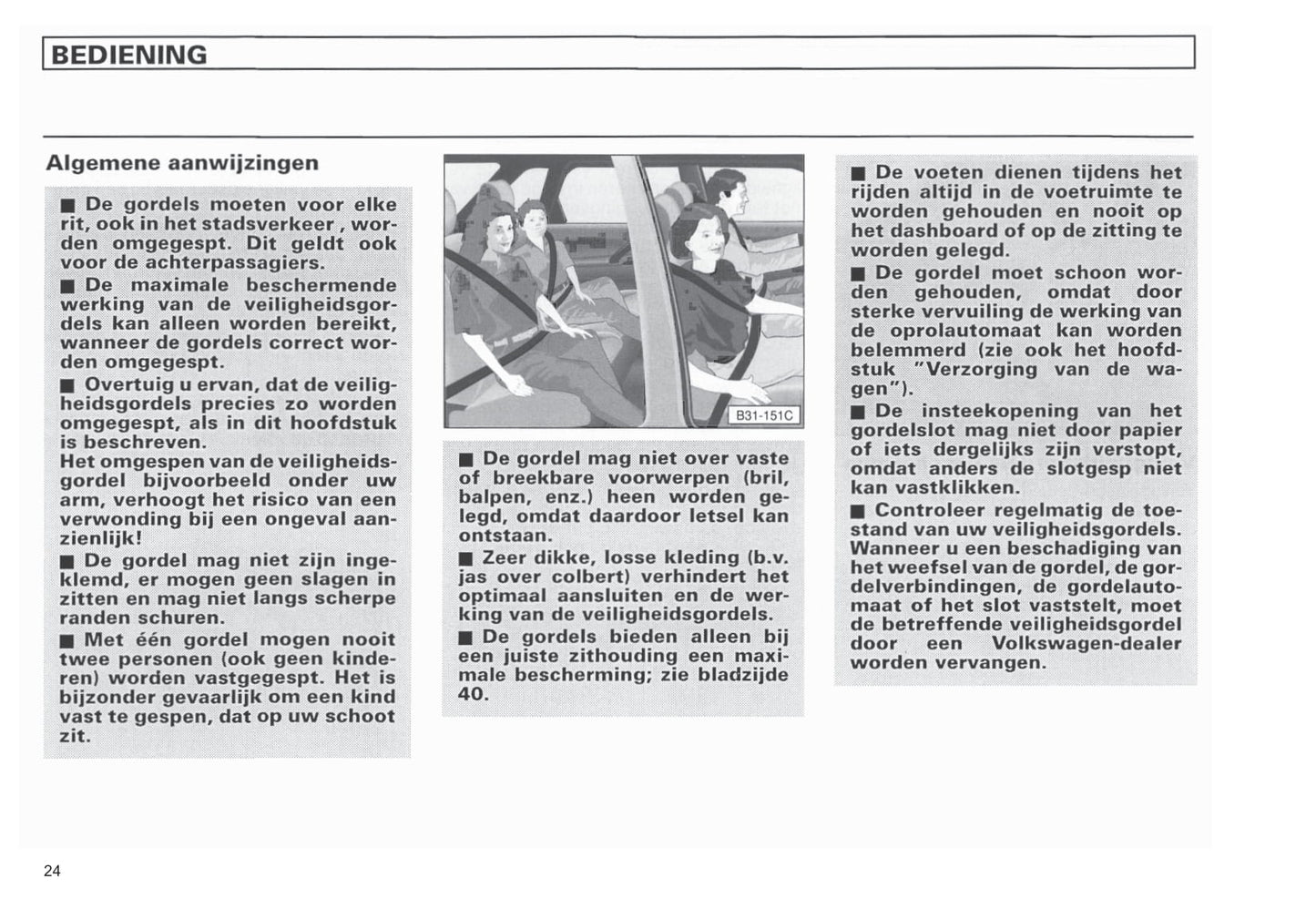 1990-2003 Volkswagen Caravelle/Multivan/Transporter Manuel du propriétaire | Néerlandais