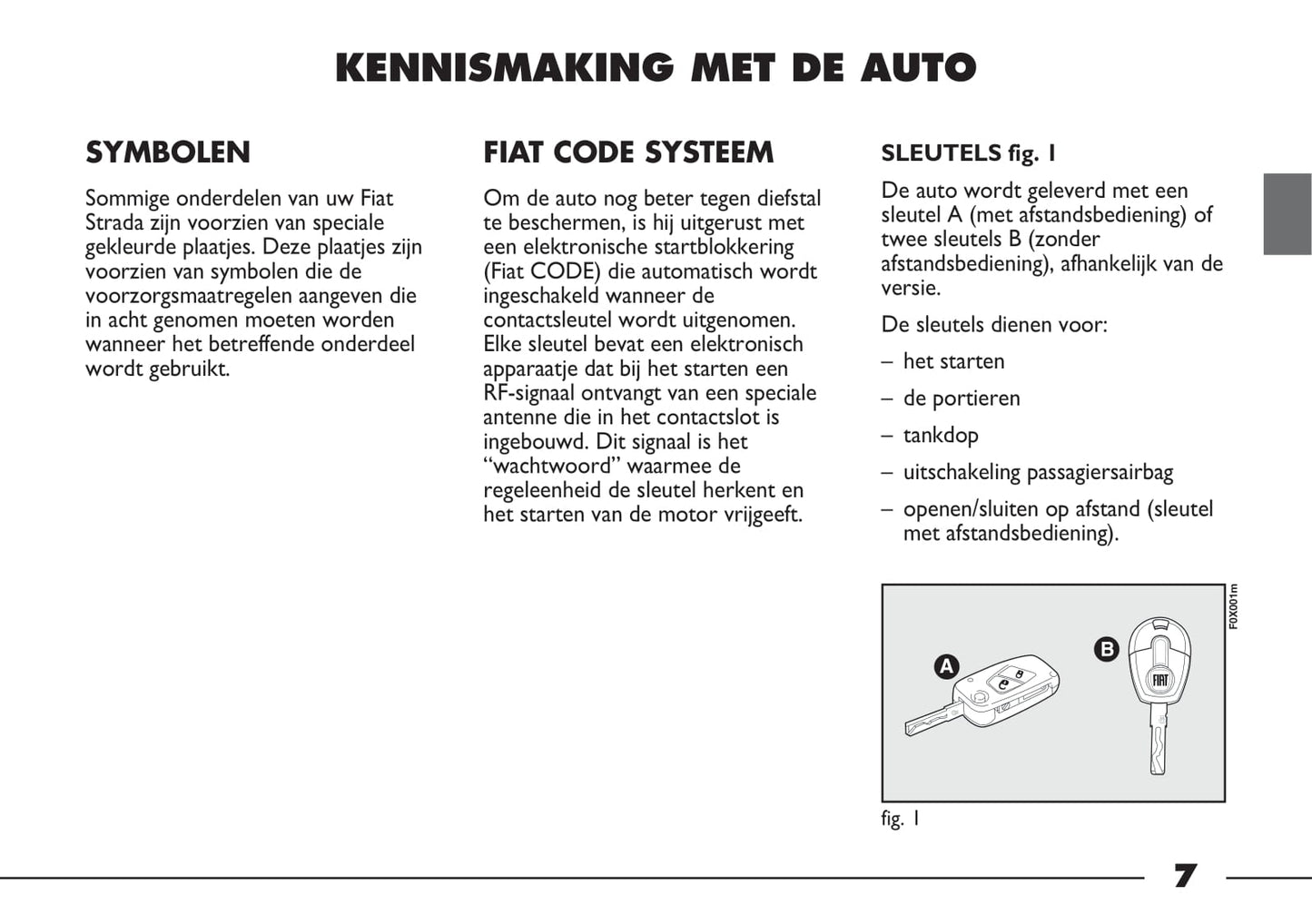 2012-2013 Fiat Strada Owner's Manual | Dutch