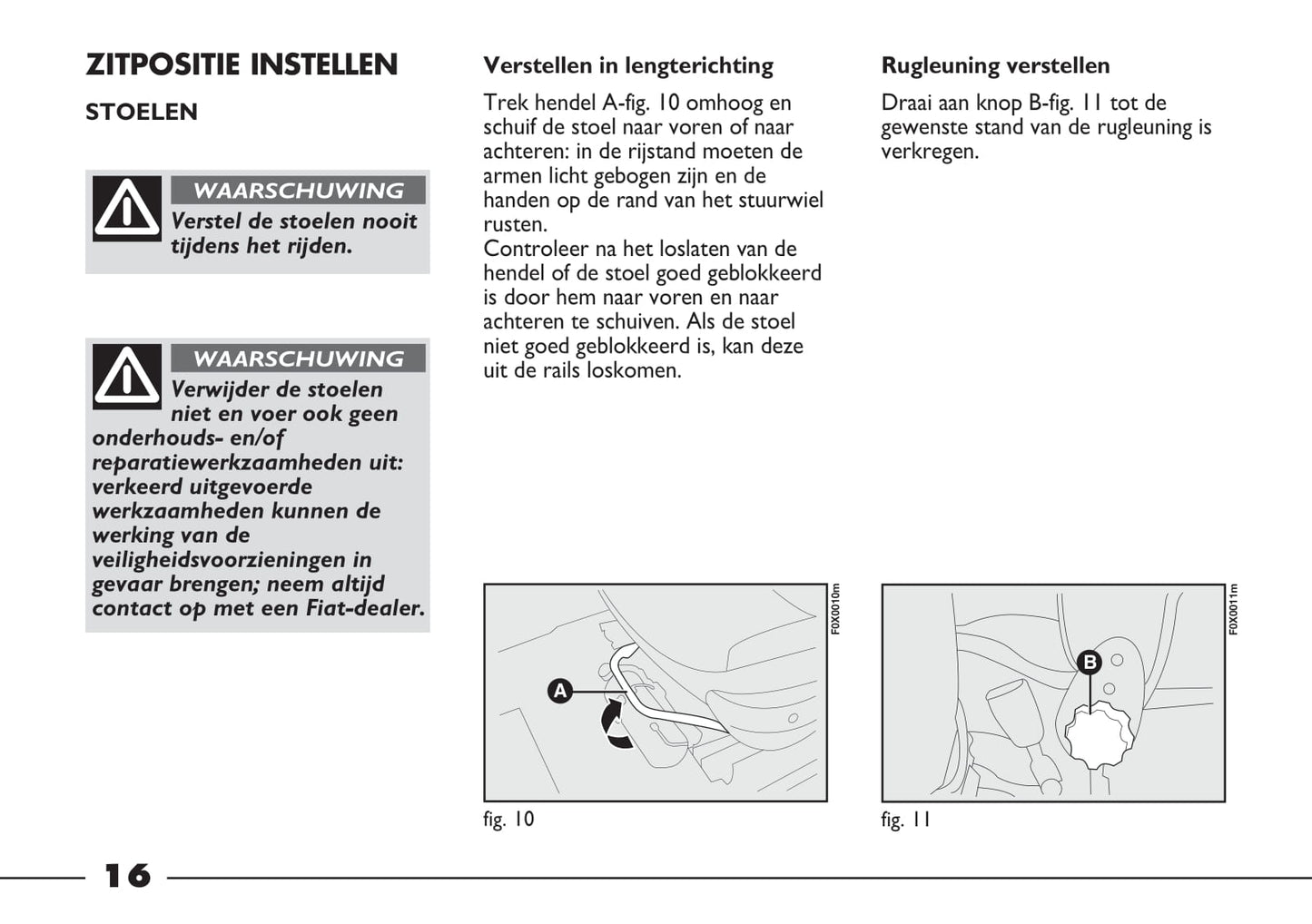 2012-2013 Fiat Strada Owner's Manual | Dutch