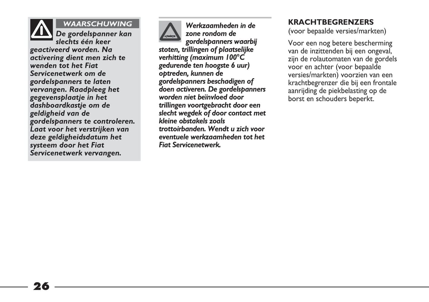 2012-2013 Fiat Strada Owner's Manual | Dutch