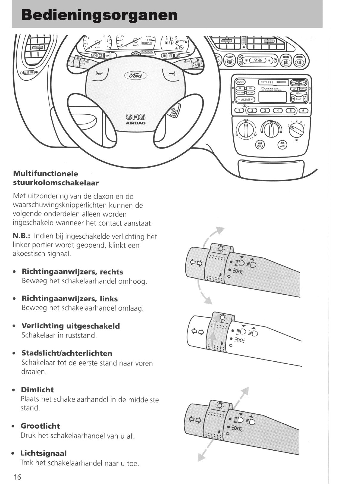 1995-1999 Ford Fiesta Manuel du propriétaire | Néerlandais