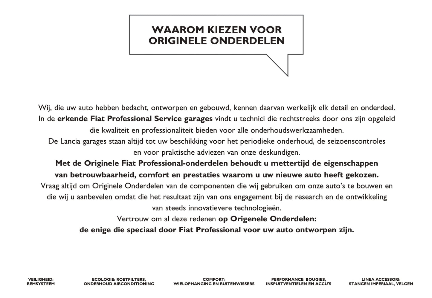 2013-2014 Fiat Doblò Owner's Manual | Dutch