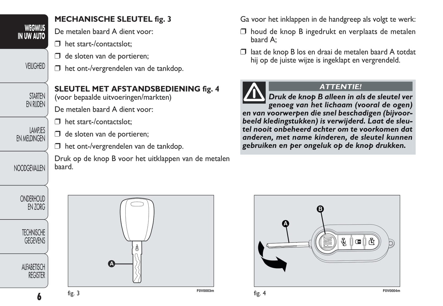 2013-2014 Fiat Doblò Owner's Manual | Dutch