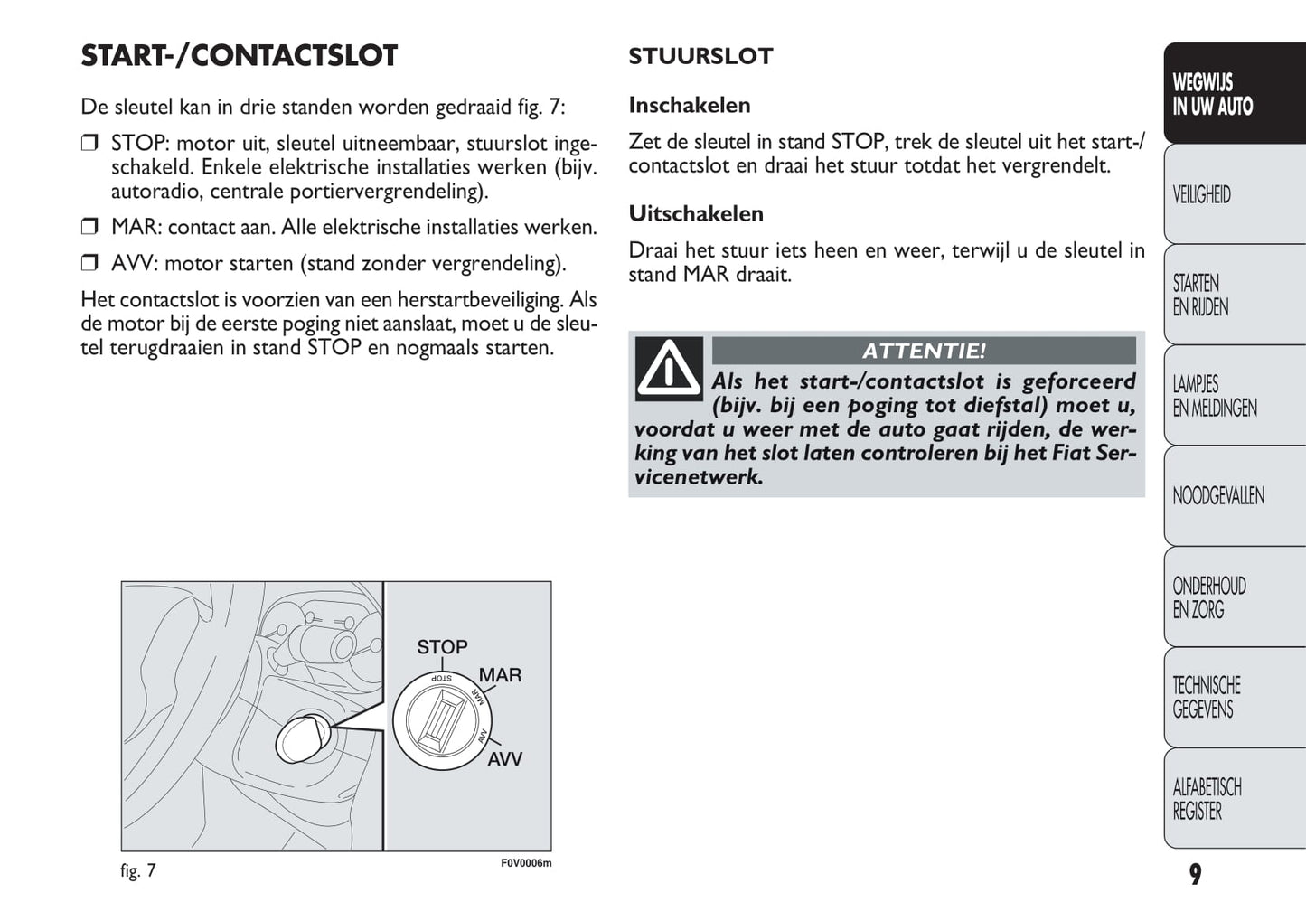 2013-2014 Fiat Doblò Owner's Manual | Dutch