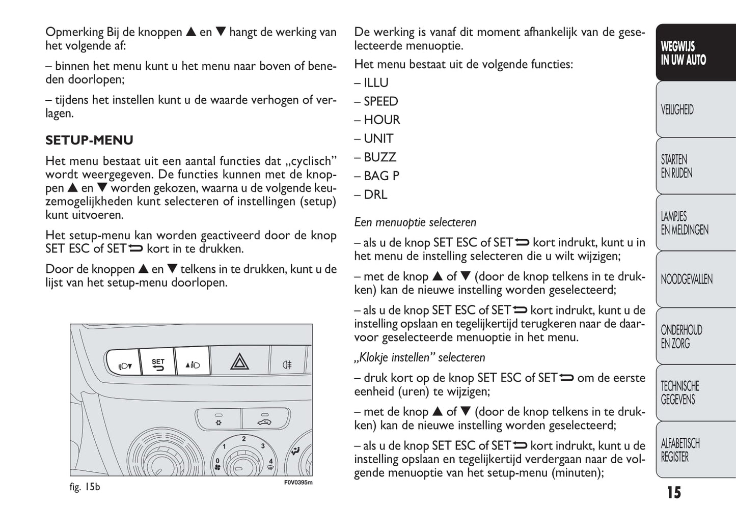 2013-2014 Fiat Doblò Owner's Manual | Dutch