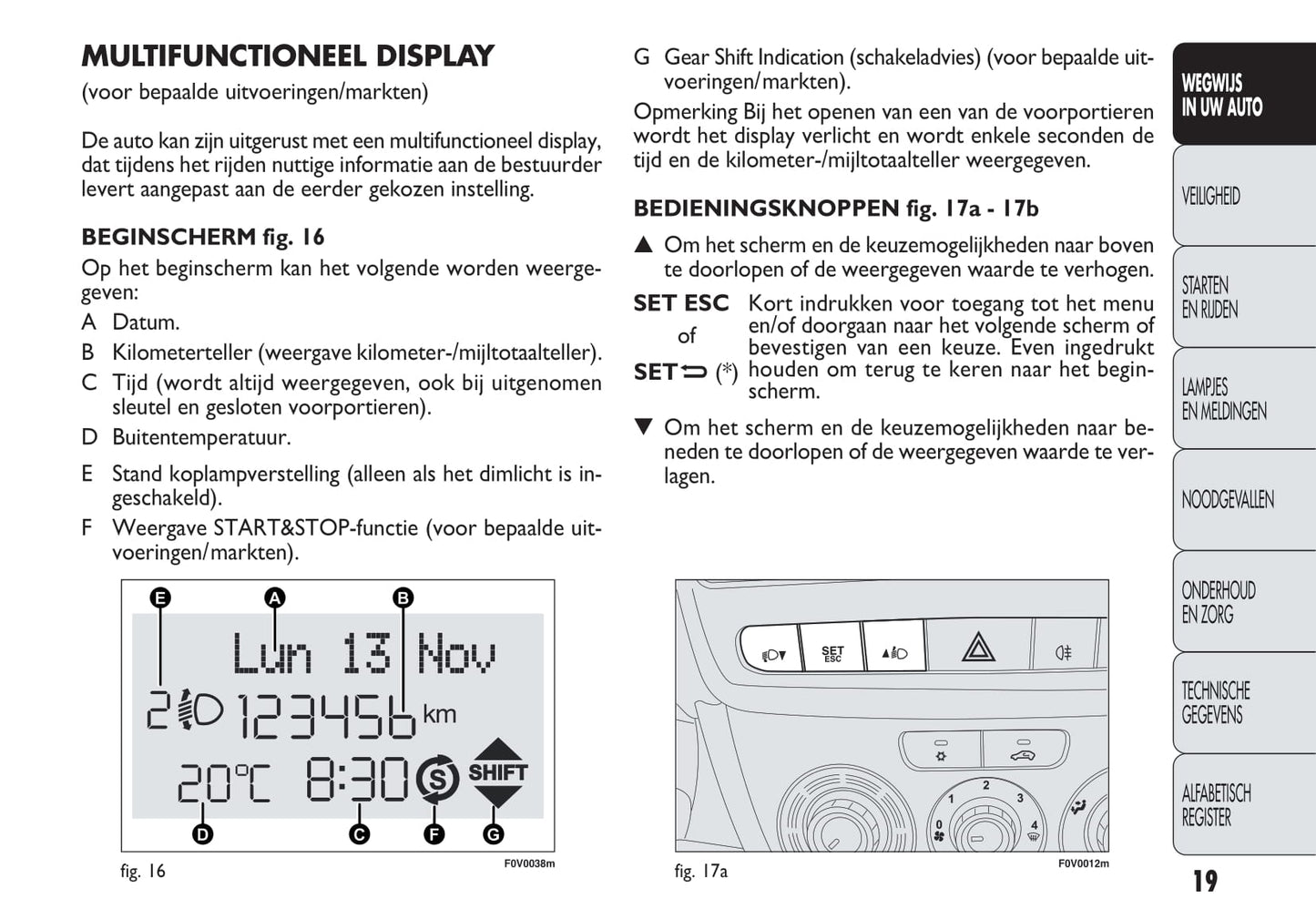 2013-2014 Fiat Doblò Owner's Manual | Dutch