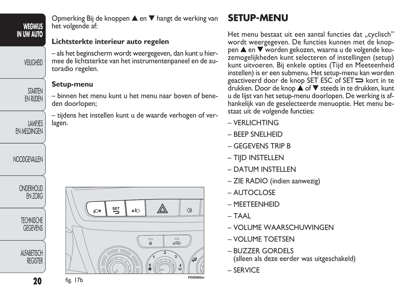 2013-2014 Fiat Doblò Owner's Manual | Dutch