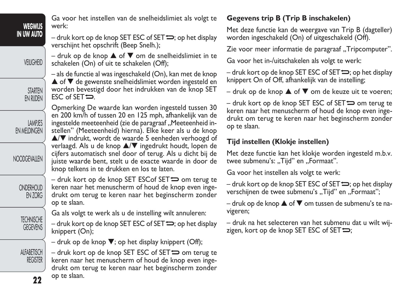 2013-2014 Fiat Doblò Owner's Manual | Dutch