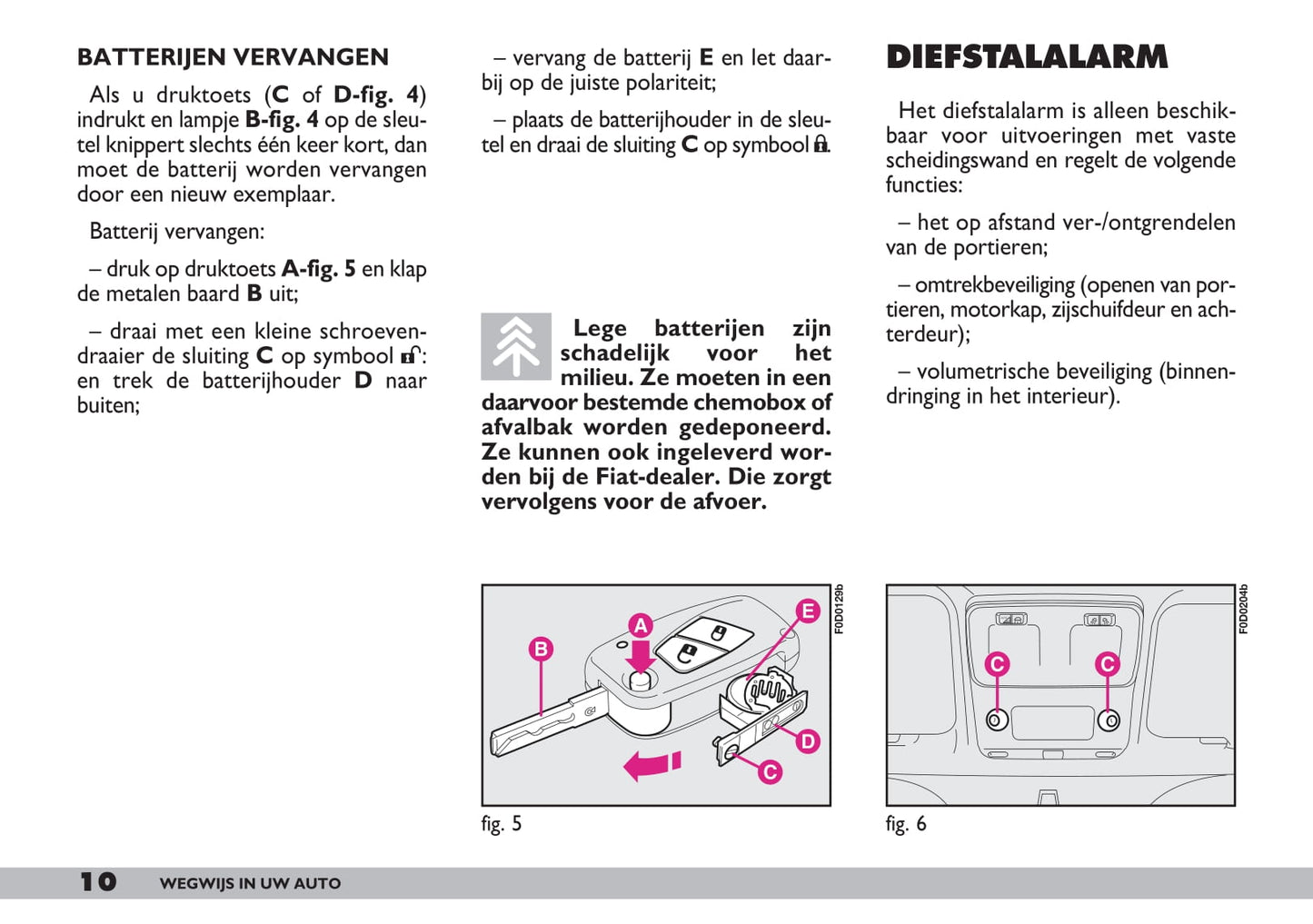 2001-2002 Fiat Ducato Owner's Manual | Dutch