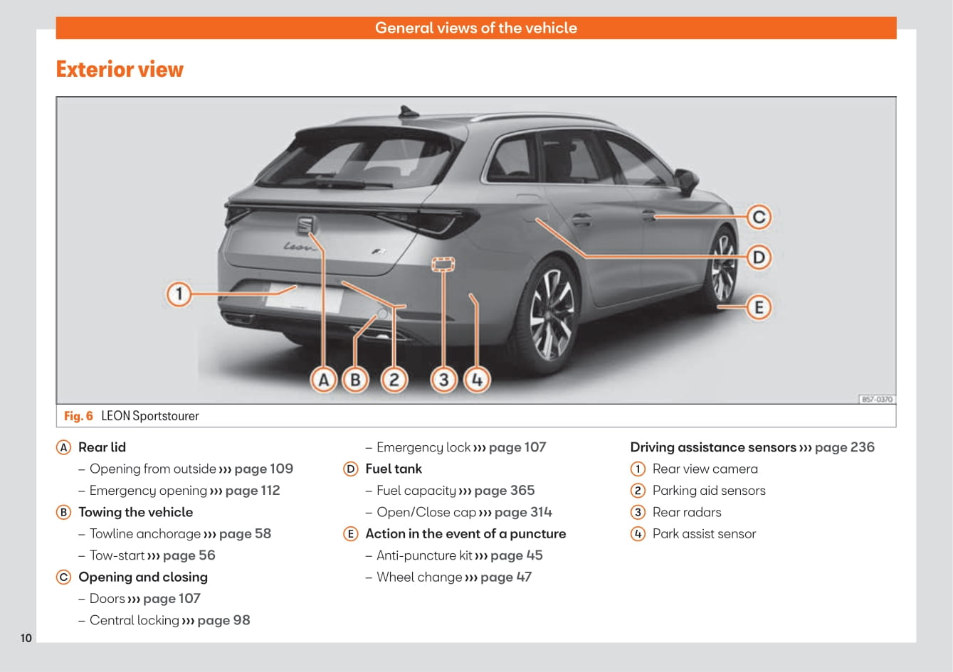 2020-2023 Seat Leon Manuel du propriétaire | Anglais