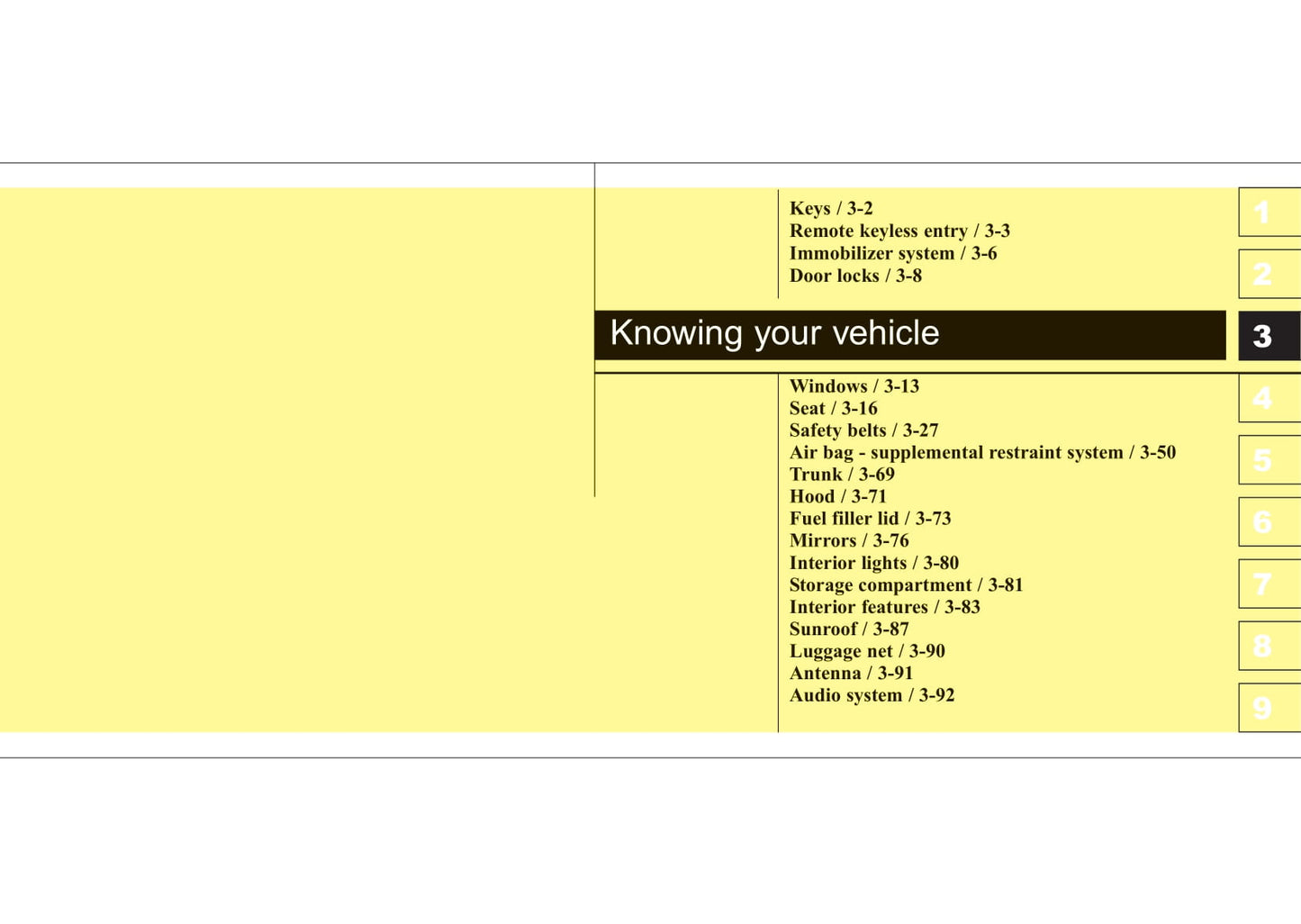 2007-2009 Kia Spectra Manuel du propriétaire | Anglais