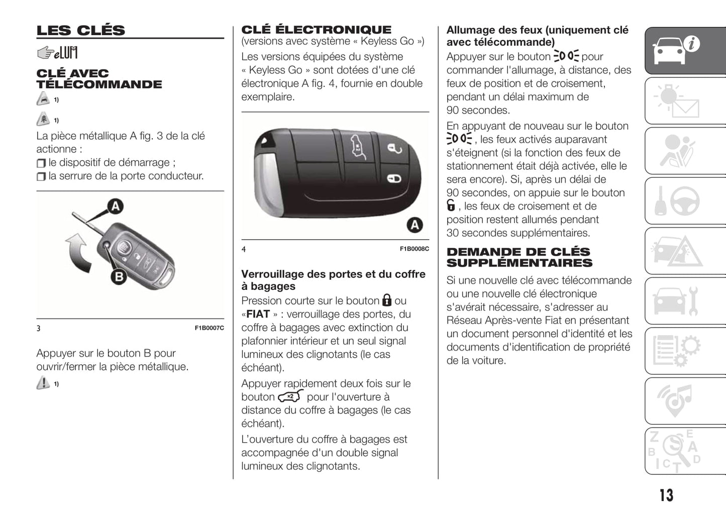 2018-2020 Fiat 500X Manuel du propriétaire | Français