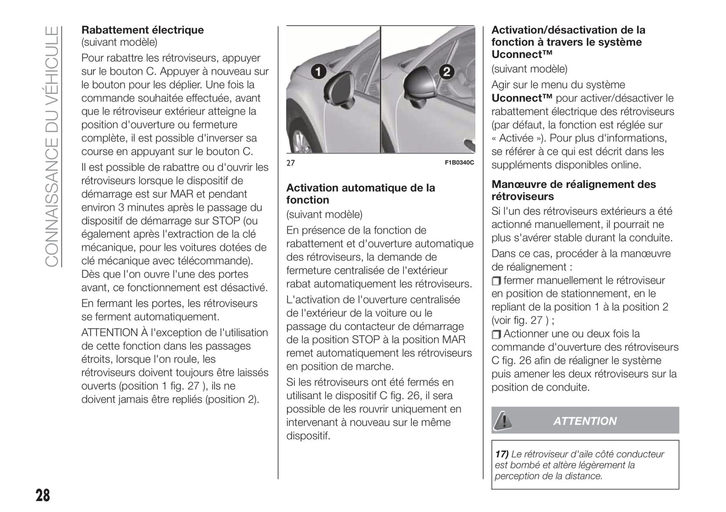 2018-2020 Fiat 500X Manuel du propriétaire | Français