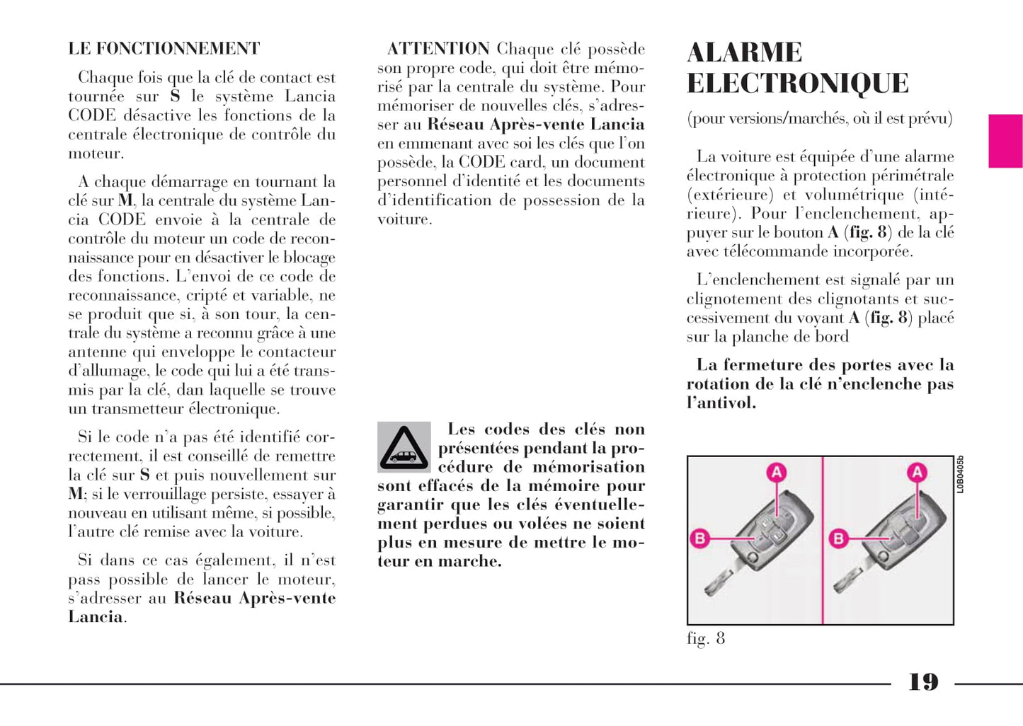 2008-2011 Lancia Phedra Manuel du propriétaire | Français