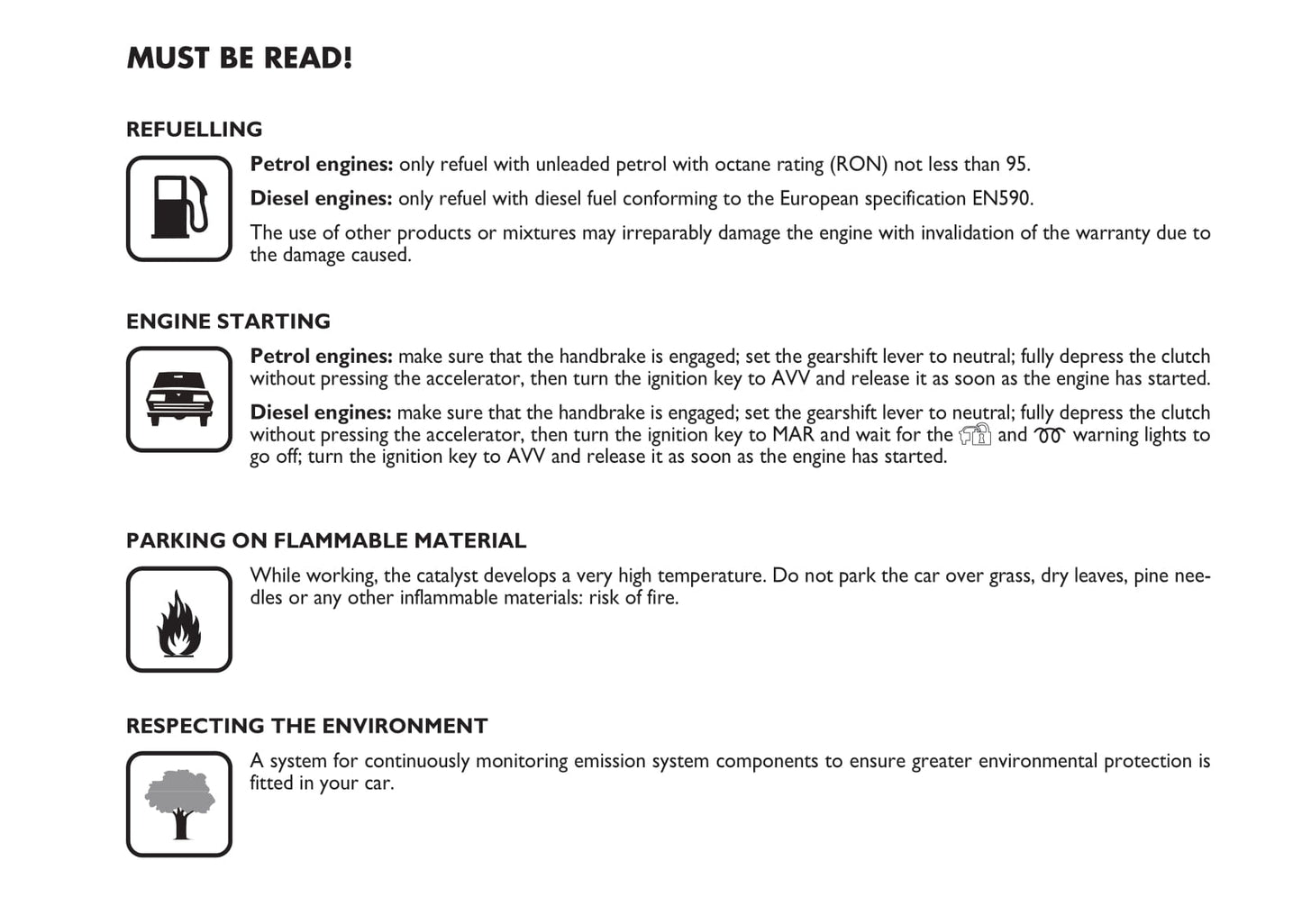 2008-2009 Fiat Idea Owner's Manual | English