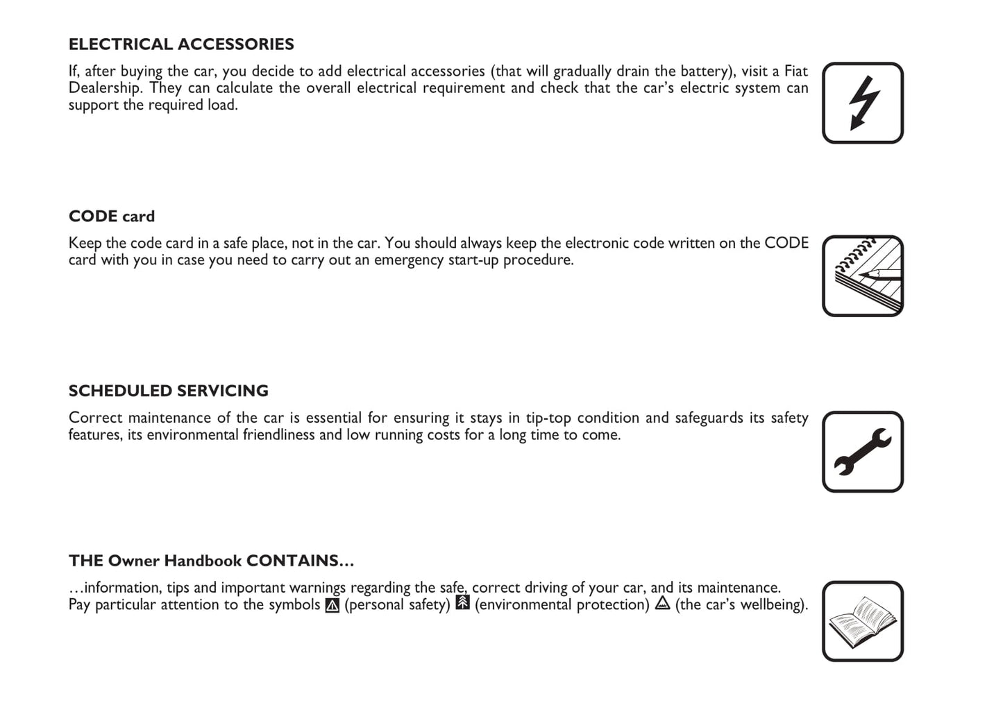 2008-2009 Fiat Idea Owner's Manual | English