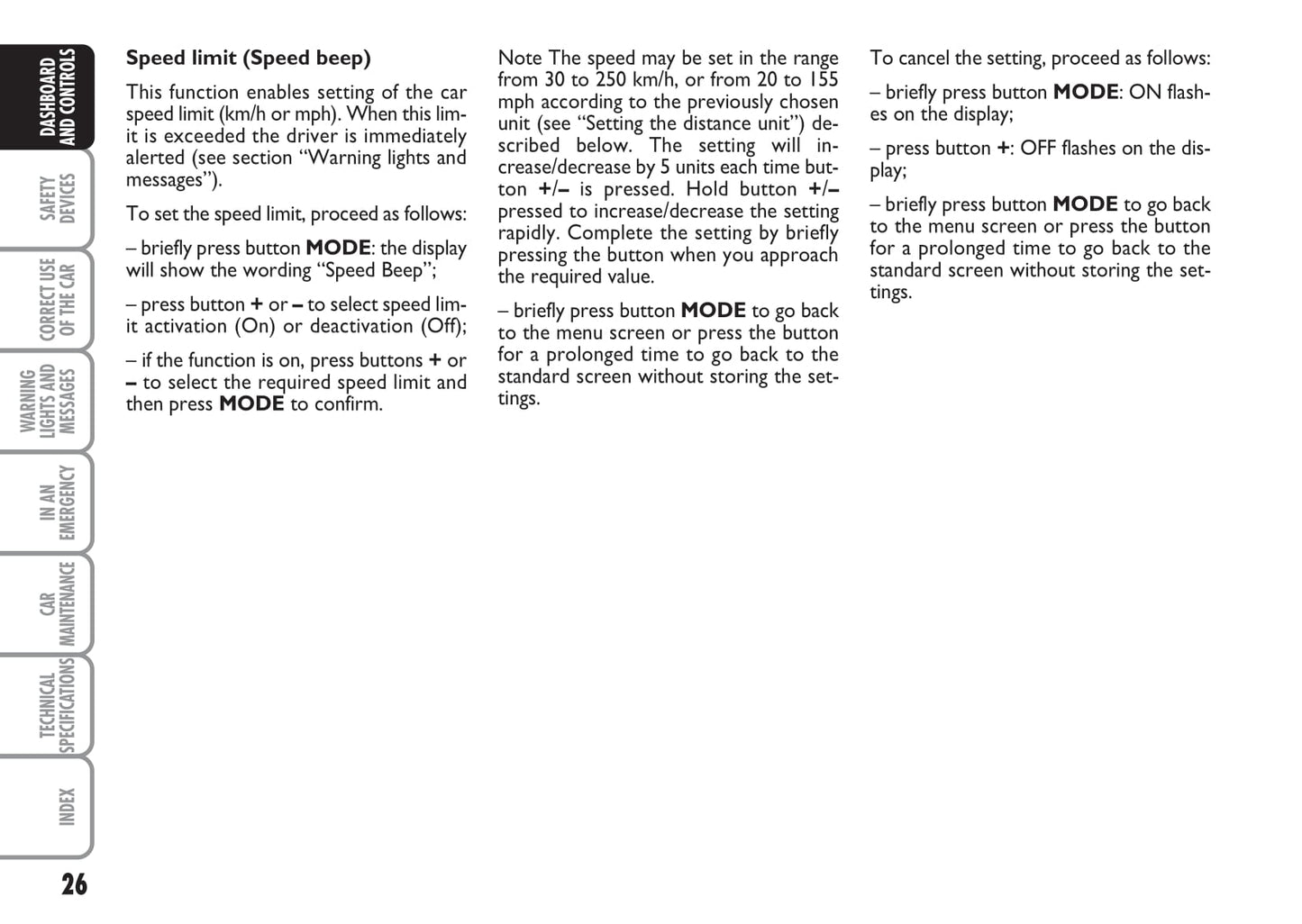 2008-2009 Fiat Idea Owner's Manual | English