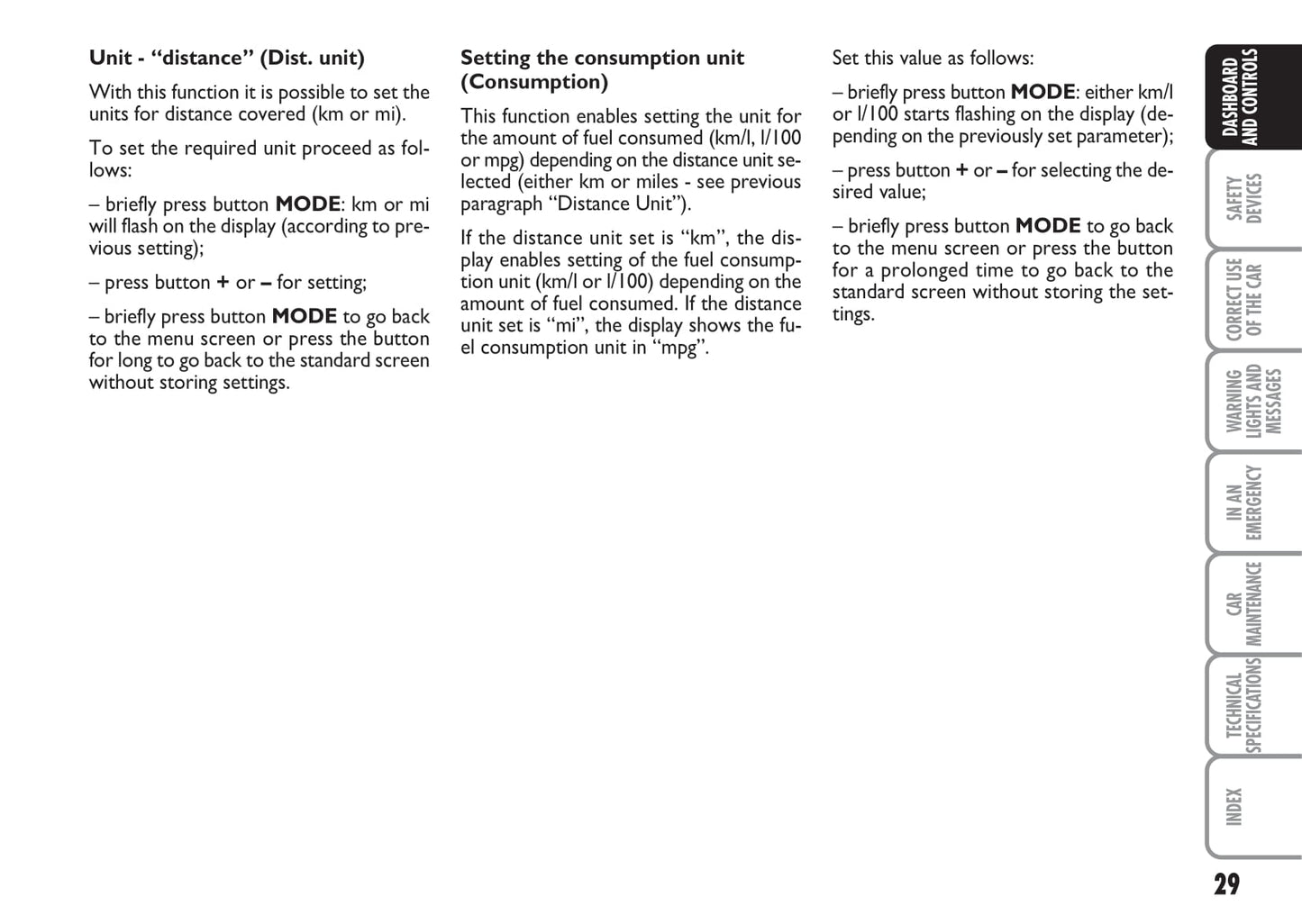 2008-2009 Fiat Idea Owner's Manual | English
