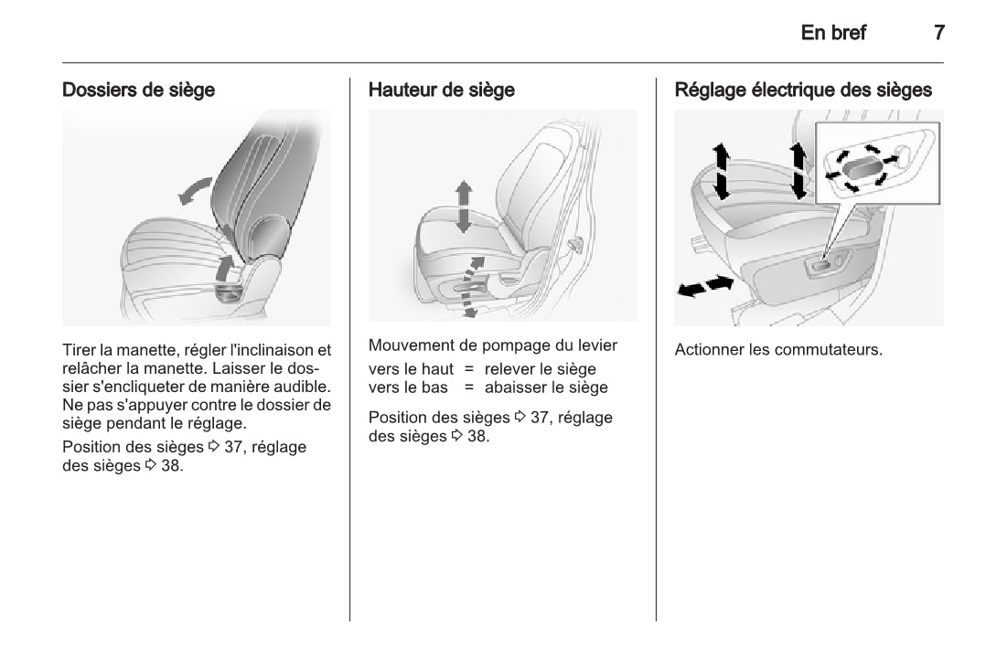 2010-2015 Opel Antara Manuel du propriétaire | Français