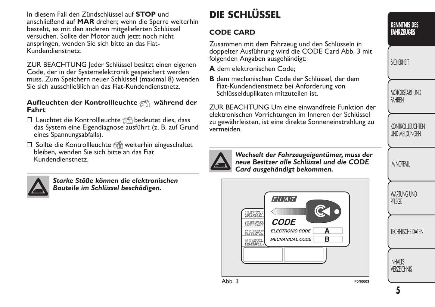 2013-2014 Fiat Ducato/Ductato Euro 5 Owner's Manual | German