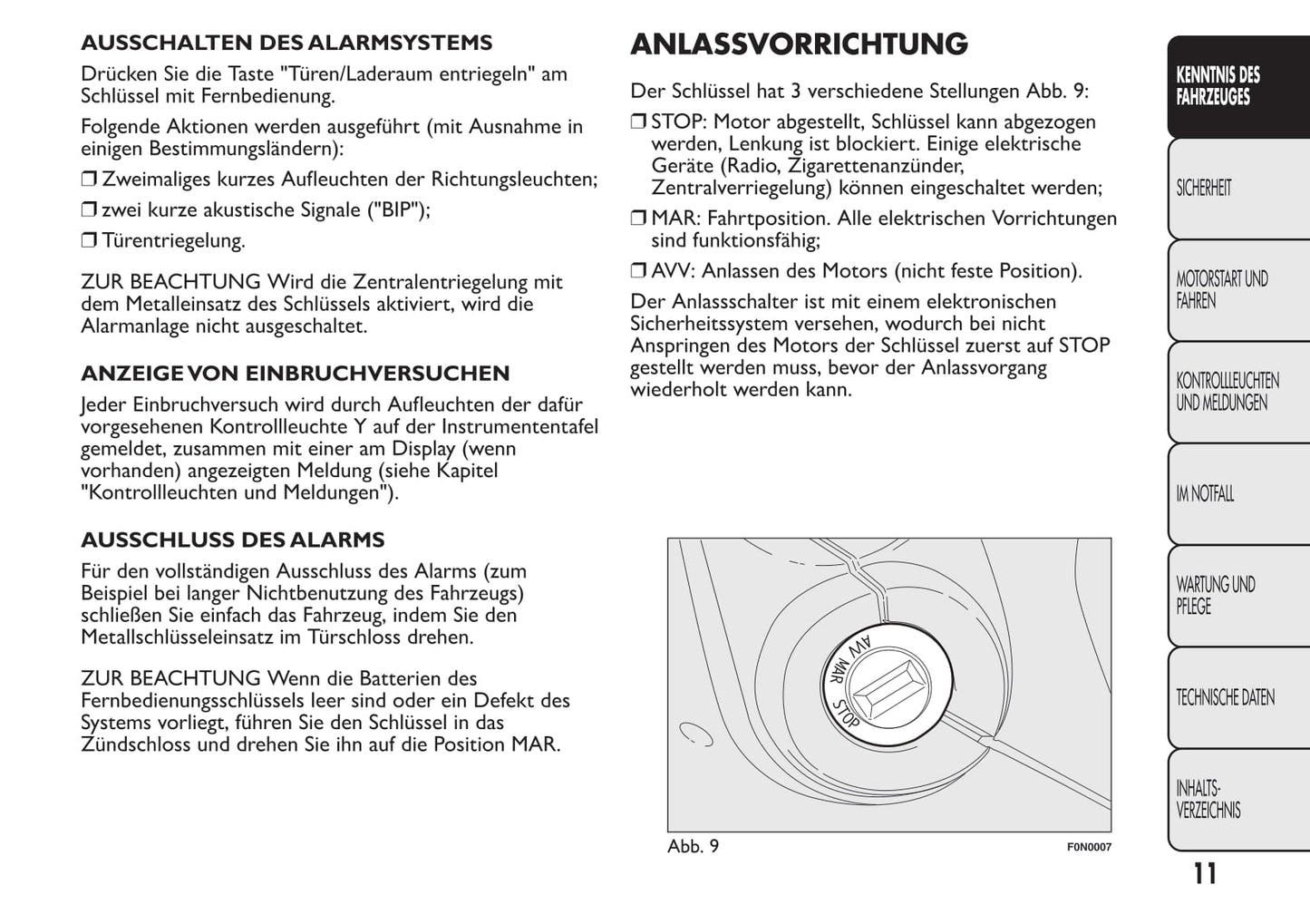 2013-2014 Fiat Ducato/Ductato Euro 5 Owner's Manual | German