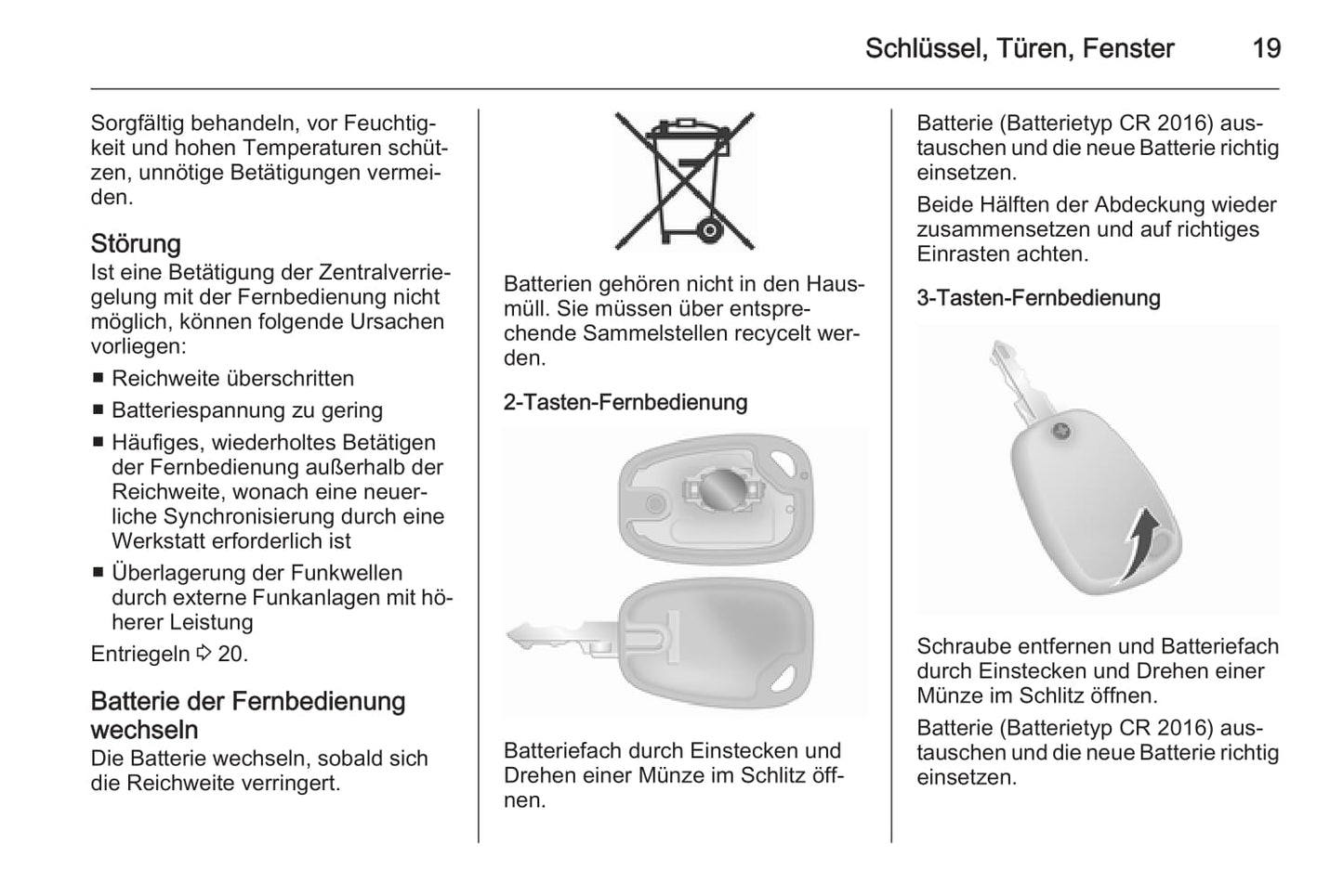 2012-2014 Opel Vivaro Owner's Manual | German