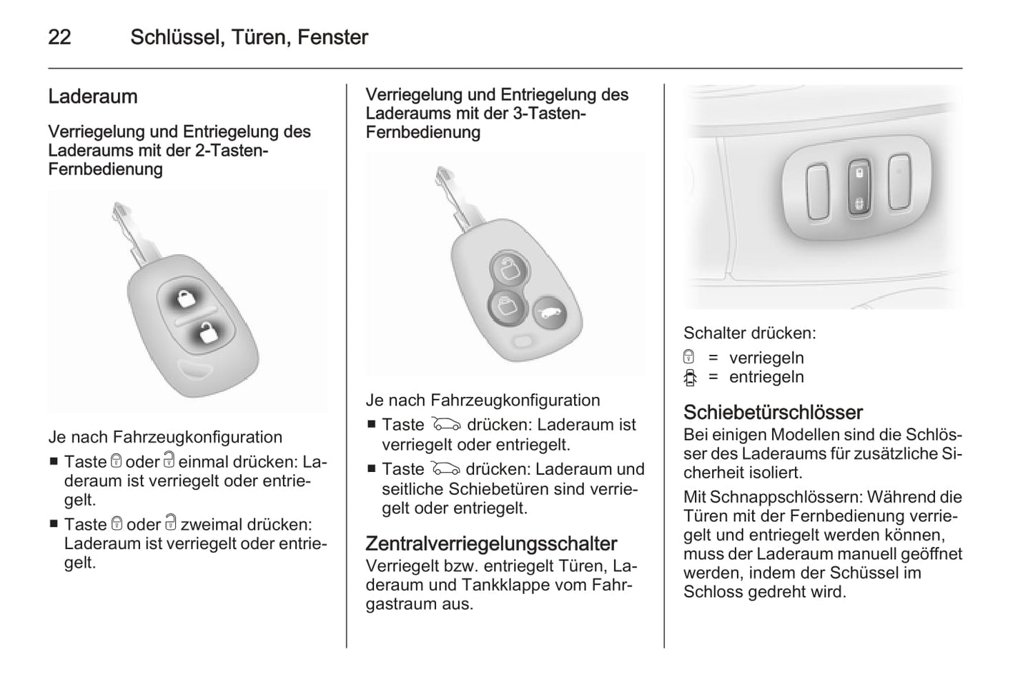 2012-2014 Opel Vivaro Owner's Manual | German