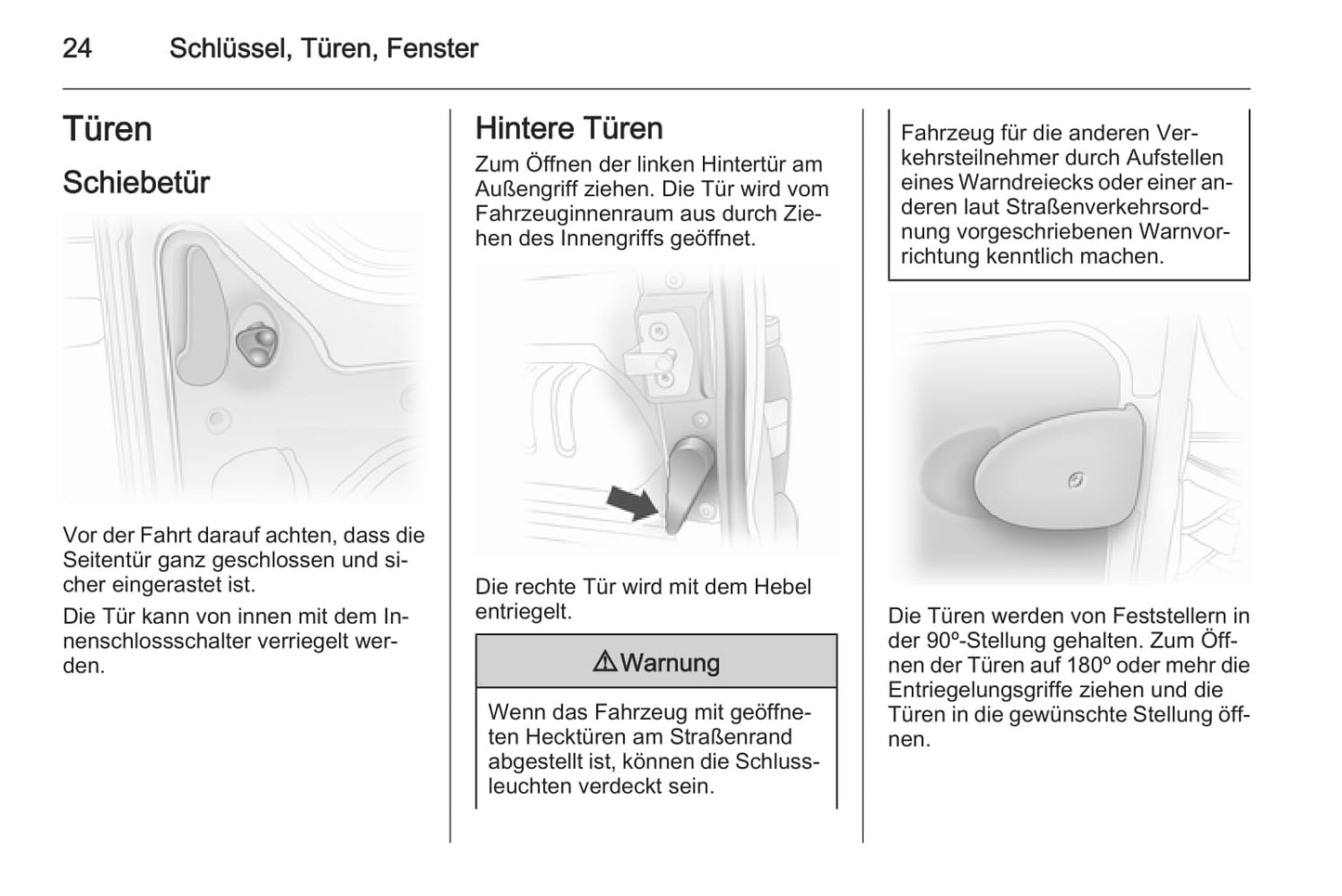 2012-2014 Opel Vivaro Owner's Manual | German